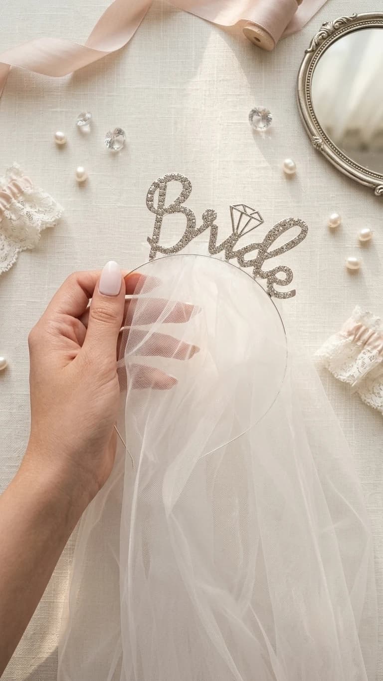 Bride Headband with Veil